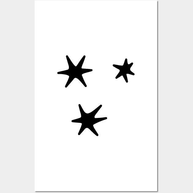 Harry P Page Stars - Huffle Colour Wall Art by baranskini